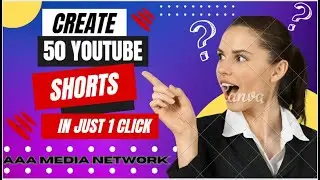 Create 50 Youtube Shorts with Just 1 Click using Chatgpt and Canva | #howtocreateyoutubeshorts