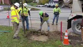 Traffic Signal Foundation Installation