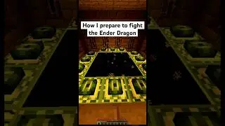How I prepare to fight the Ender Dragon! #worldssmallestviolin #minecraft #minecraftshorts