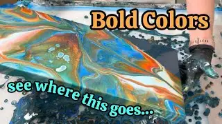 524. Flip Cup Fluid Art, урок по акриловой живописи #acrylicpainting #fluidart