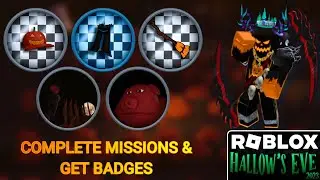 Roblox | How to Complete ALL MISSIONS & Get ALL BADGES in Hallow's Eve 2023!