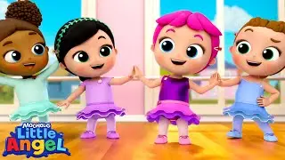Jill's First Ballet Class! 🩰 Learn to Dance! | Little Angel Kids Songs & Nursery Rhymes