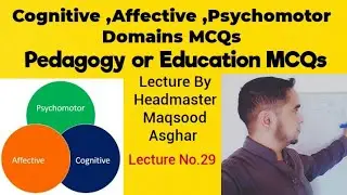 |Cognitive Domain Mcqs||Affective Domain MCQs||Psychomotor Domain MCqs||Pedagogy or Education MCQs|