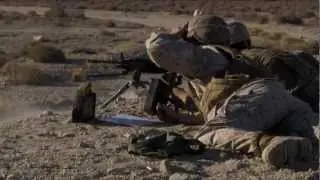 Marines Fire M249 Squad Automatic Machine Gun at Hawthorne Army Depot in Nevada