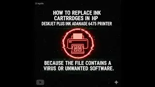 How to replace ink cartridges in an Hp Desk jet plus ink advantage 6475 printer 