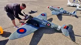 1/4 SCALE MICK REEVES RC SUPERMARINE SPITFIRE MK 9 - DA 85cc PETROL - DUXFORD IWM # 2 - 2022