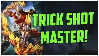 TRICK SHOT MASTER! HOU YI RANKED SMITE S10