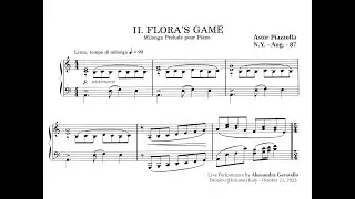 Astor Piazzolla - Prelude Flora's game ~ Alessandra Garavello piano