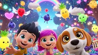 Learn Fruits & Colors! 🌈 | The Magical Forest Song | 3D Kids Animation & Rhymes