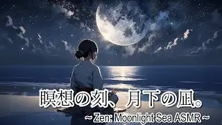 夜の海と瞑想BGM｜月明りの静寂。心身を浄化する波音ASMRと禅の調べ - Starry Night Sea & Spiritual Purification【Midnight Ocean ASMR】