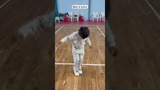 4-Year-Old's Badminton Jump Practice 🏸✨ #YoungAthlete #BadmintonKid #FutureChampion #shorts #ad