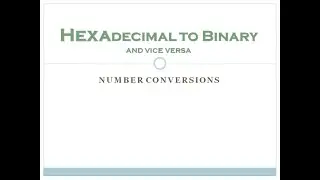 #6 Hexadecimal to Binary and Vice Versa | Number Conversion | Data Representation | ISC Class 11