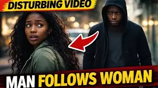 🚨 Disturbing Video: Man Gets Out of Car and Follows Woman for Blocks🚨