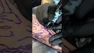 Kurama from Naruto - tattoo by dave.vero.ink