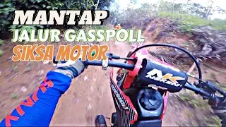 #trabas  jalur gaspoll di cikatomas ( JALUR LEBAR POLL) gas sampe mentok🔥 #adventure #trail #crf