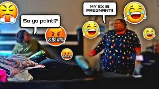 GETTING MAD MY EX IS PREGNANT! *PRANK ON MY GIRLFRIEND* (SHE CRIED!)