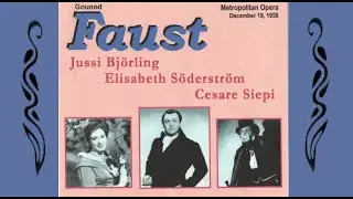 FAUST Met 1955 Jussi Bj&ouml;rling Elisabeth S&ouml;derstr&ouml;m Cesare Siepi  Robert Merrill