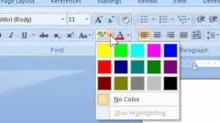 How to change the color of selected text in Word
