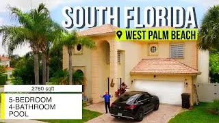 House reduced by $ 50K with pool 5 bdrm 4 bth West Palm Beach | Sale House tour