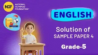 CLASS 5 - English - NOF Sample paper solution - 4