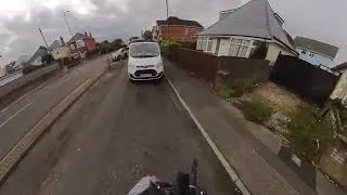 Another driver ignoring no right turn signs #baddrivers #cycling  MC70TWV