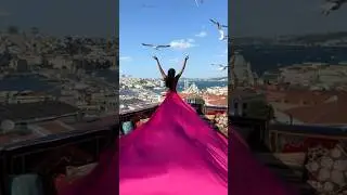 Flying Dress Photoshoot in Istanbul 🇹🇷 | Sultan Terrace Views & Iconic Moments