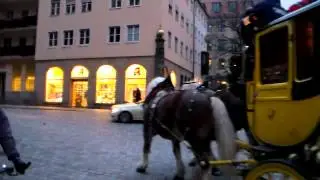 Watching a Horse and Carriage Ride in Nuremberg