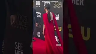 Selena gomez at critics choice award 2022 in Louis Vuitton red gown #criticschoiceawards #shorts