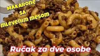 Макароны с фаршем // В ТОМАТНОМ СОУСЕ // ОБЕД НА ДВОИХ/ТРИХ 🤩🤩🤩