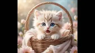 Cute kitten smiles baby #cat #ai #viral