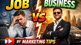 Job vs business by marketing tips.