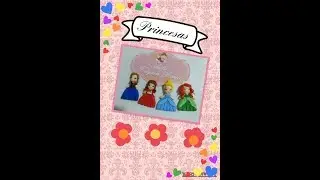 DIY aplique princesas de biscuit para laço