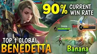 90% Current Win Rate Benedetta Offlane Aggressiv Rotation [ TOP 1 GLOBAL BENEDETTA ] - Banana.