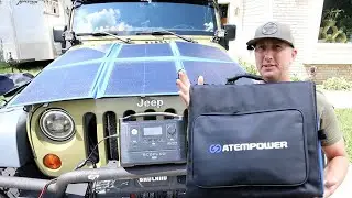 200 Watt Solar Panel (ATEM POWER) Camping / Overlanding / Outdoor Power Needs!