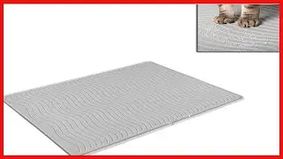 Quality product -  PetFusion ToughGrip Waterproof Cat Litter Mat w/Inner Channels & Raised Outer Lip