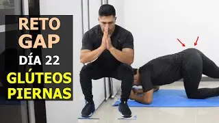 Reto GAP día 22/ Ejercicios para GLÚTEOS Y PIERNAS DURAS/ 🔥 Como entrenar el abdomen Adryán Medellín