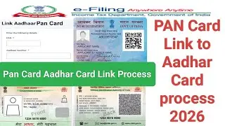 PAN Card to Aadhar Card Link online live process step by step/How to link pancard aadhar card online