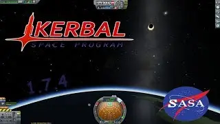 KSP 1.7.3   6 миссий на Муне за один полёт. 1 часть.
