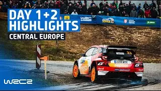 WRC2 Day 1 + 2 Highlights | WRC Central European Rally 2025