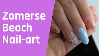 Zomerse beach nail-art