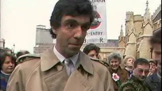 Protests on Channel Tunnel rail link.