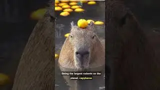 The most relaxed animals in the world | Animals facts | Capybara #shorts