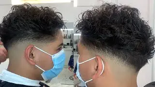 تعليم الحلاقة  كيرلي pelo rizado  المطلوبة بكثرة من الشباب الإسباني / Marshan barber