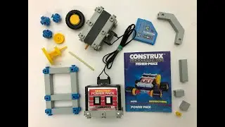 Fisher Price Construx -- Power Pack 6450 Repair + Demo Vintage 1985 construction toy Building System