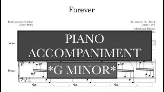 Forever (Florence Price) G Minor Piano Accompaniment/Voice Guide - Karaoke