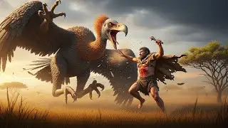 Prehistoric Man vs Giant Terror Bird Epic Clash!