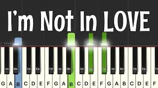 10cc - I&rsquo;m Not In Love Piano Tutorial | Medium 