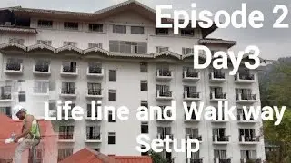 Walkway And Safety Lifeline For Solar Rooftop.| Metal Roof Mounting System for Solar Panels