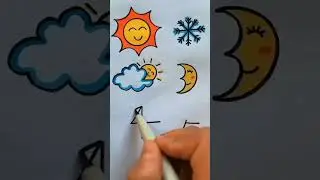 DIY and crafts #drawing #art #crafts #learncoloring #seasons #clouds #shortsviral