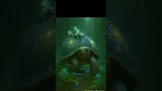 Cosmic Turtle Walks Through Enchanted Rainforest | Magical Realism in 4K Cinematic Fantasy